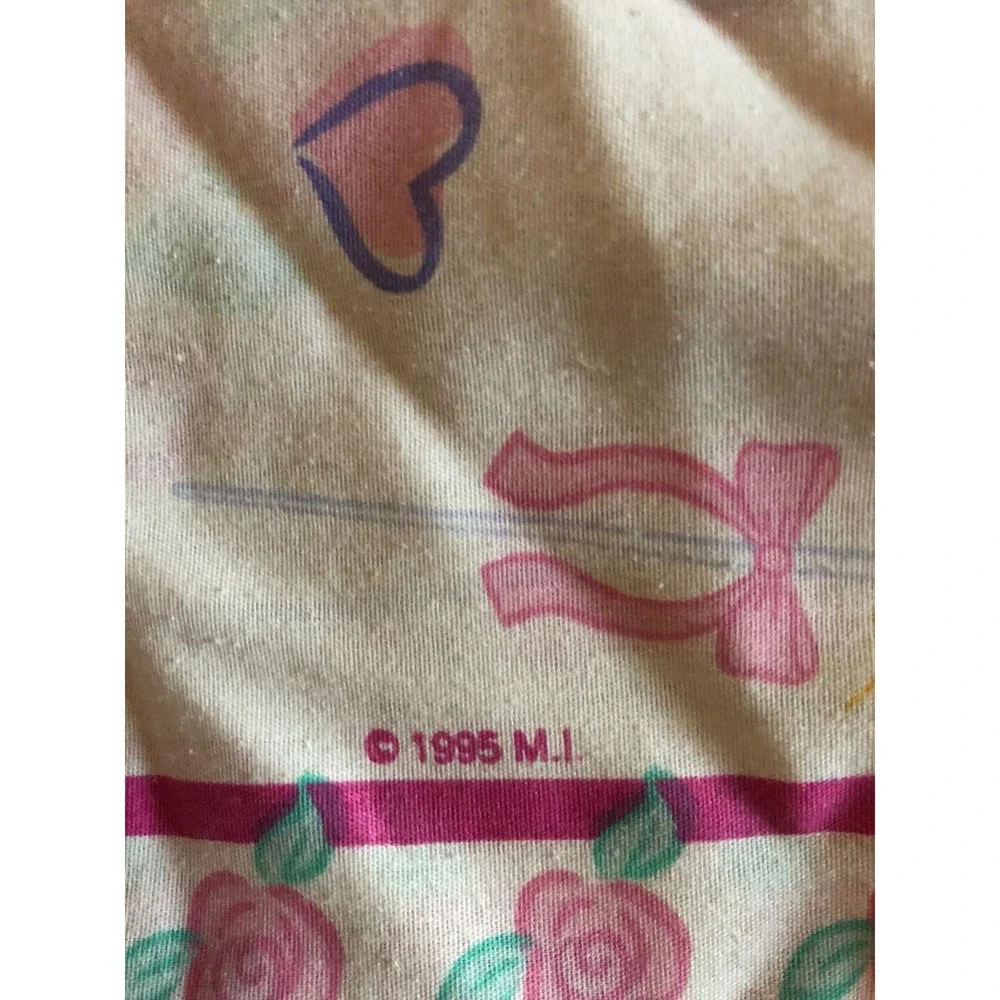 Vintage 1995 Ballerina Barbie Full Sheet Set Flat, Fitted & 2 Pillowcases USA